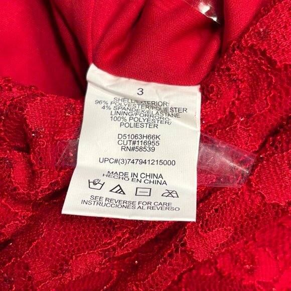 Speechless All Over Lace Fully Lined Dress Size 3 EUC - Picture 5 of 5